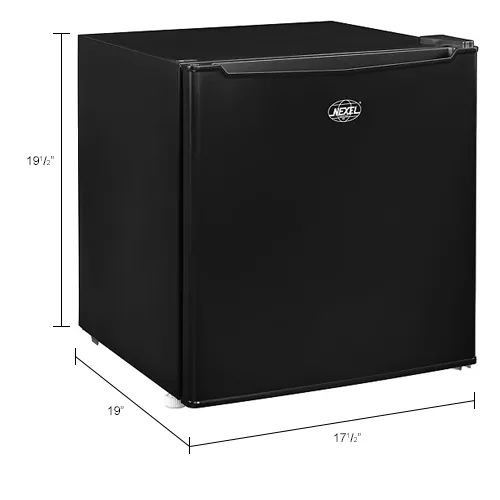Nexel® Mini Refrigerator/Freezer, Black, 1.7 Cu. Ft.