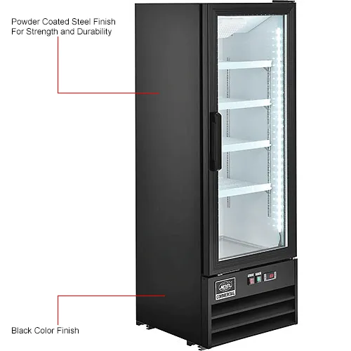 Nexel® Merchandiser Refrigerator, 1 Glass Door, 9.1 Cu. Ft.