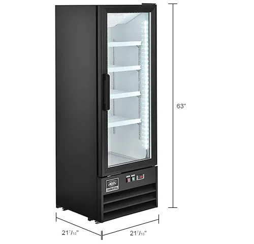 Nexel® Merchandiser Refrigerator, 1 Glass Door, 9.1 Cu. Ft.