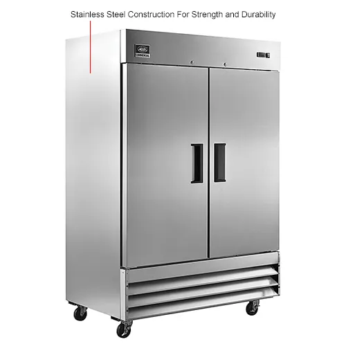 Nexel® Reach In Refrigerator, 2 Solid Doors, 47 Cu. Ft.