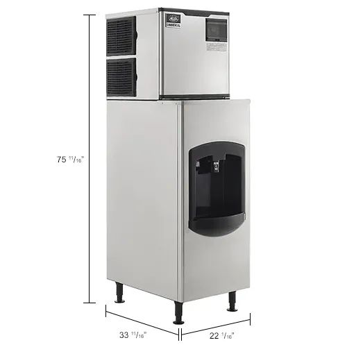 Nexel® Ice Dispenser with Ice Machine & Bin, Air Cooled, 420 lbs