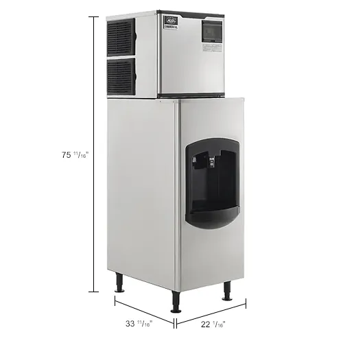 Nexel® Ice Dispenser with Ice Machine & Bin, Air Cooled, 350 lbs