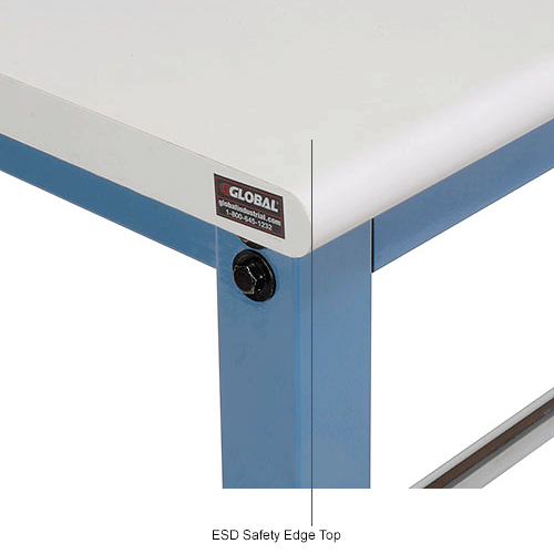 Global Industrial™ Mobile Packing Workbench W/Riser Kit, ESD Safety ...