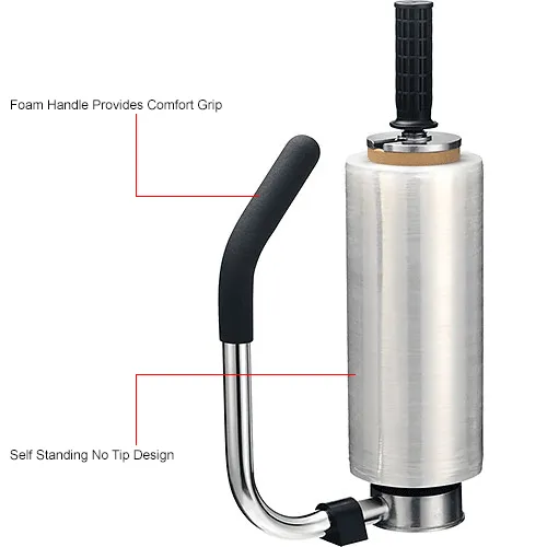 Hand Stretch Wrap Dispenser For 16" - 20" Wide Rolls (Dispenser Only, No Film)