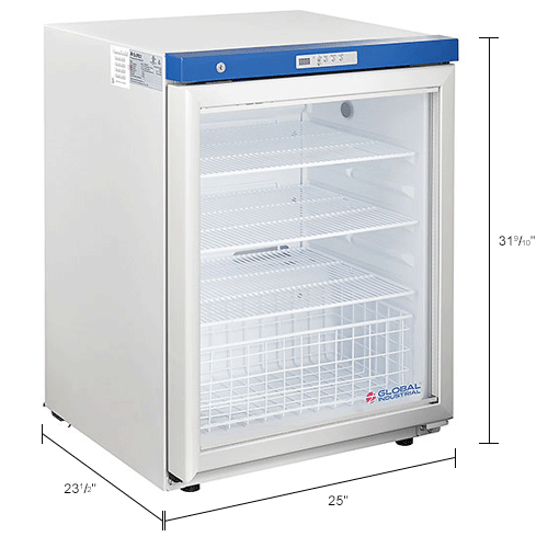 Global Industrial™ Undercounter Laboratory Refrigerator, 4.2 Cu.Ft