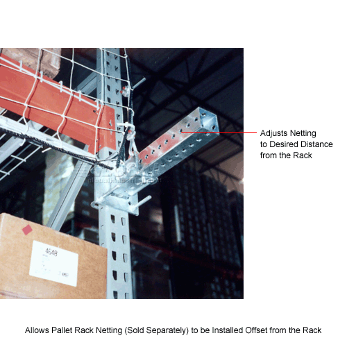 Off-Set Hardware Kit and Cable Coil for Pallet Racks