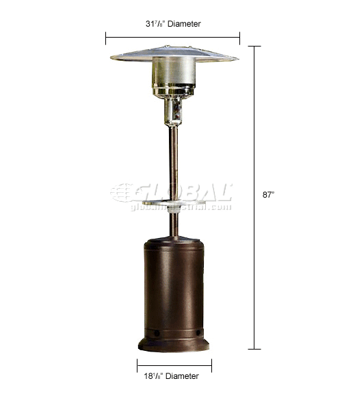 Heaters Patio Hiland Patio Heater Hlds01 Cgt Propane 48000 Btu