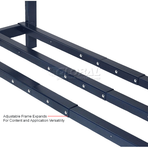 Nexel® Single Sided Cantilever Rack Shelving 72"W x 24"D x 72"H, 600 Lbs Capacity
