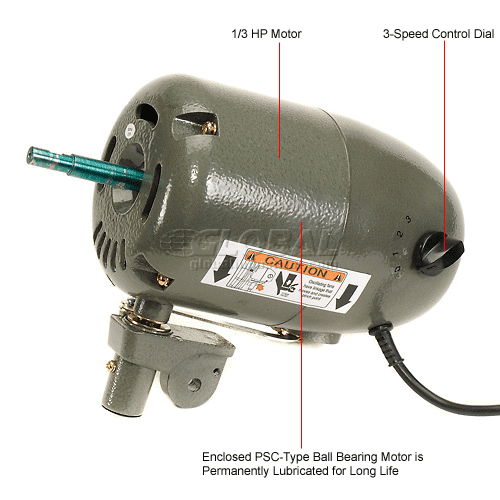 1/3 Hp Motor For Global Industrial™ 30" Pedestal Fan Model 585280
