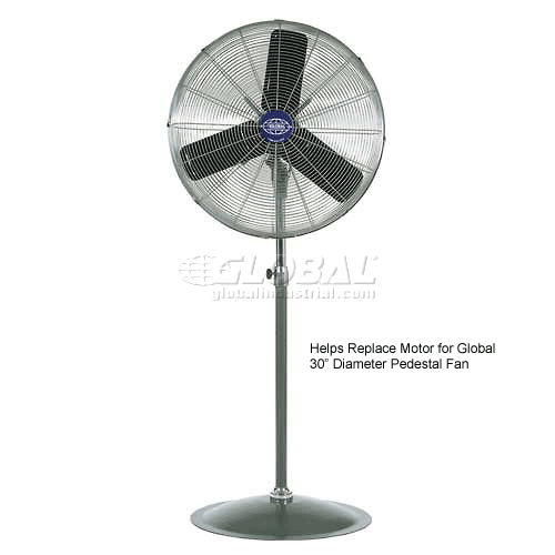 Fans Replacement Motors, Heads, Mounts 1/3 Hp Motor For Global Industrial™ 30" Pedestal Fan