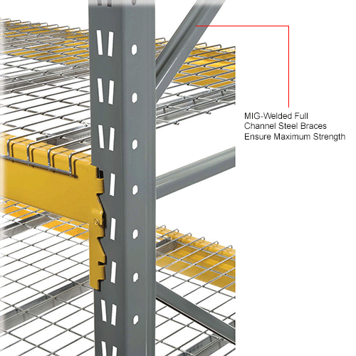 Husky Rack & Wire Lynx/Double Slotted Pallet Rack AddOn No Deck