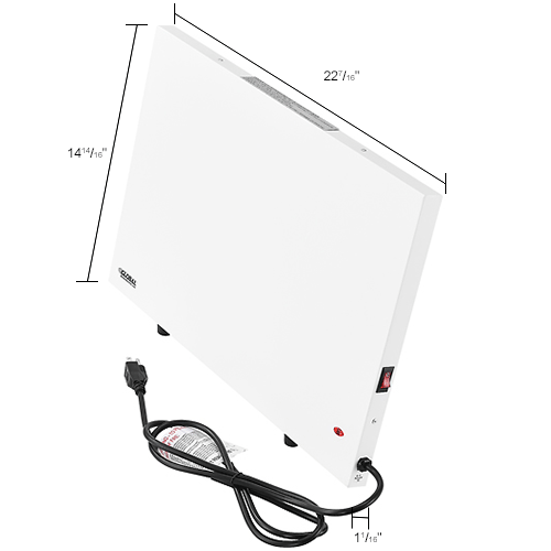 Global Industrial® Radiant Panel Heater Under the Desk 170W, 120V