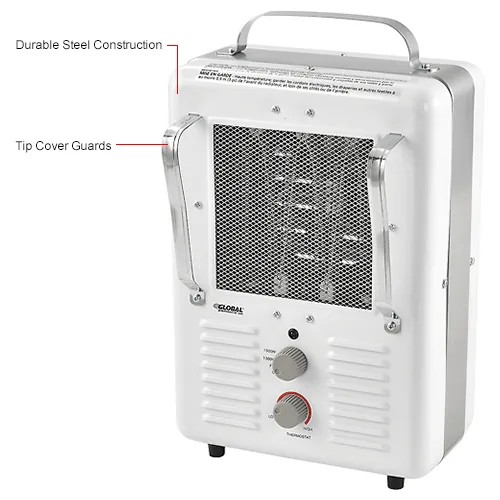 milkhouse Soleil White Electric Home Space Heaters