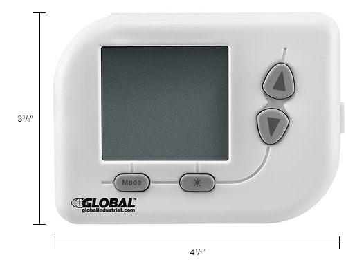 Global Industrial™ Programmable Thermostat, Heat, Cool, Off Mode, 5-1-1