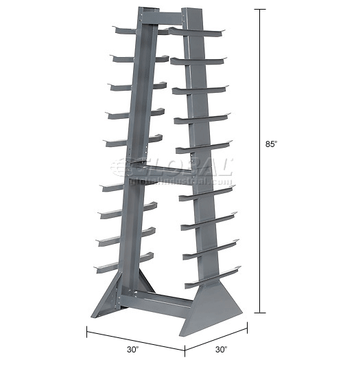 Horizontal Storage Rack 9 Levels 2600 Lb Capacity 246291