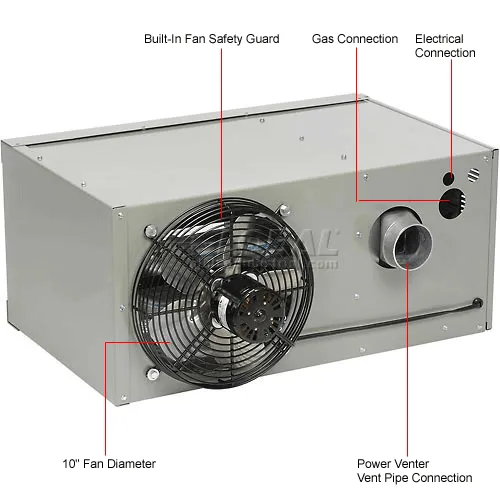 Modine Hot Dawg® Natural Gas Fired Unit Heater Low Profile 45000 BTU