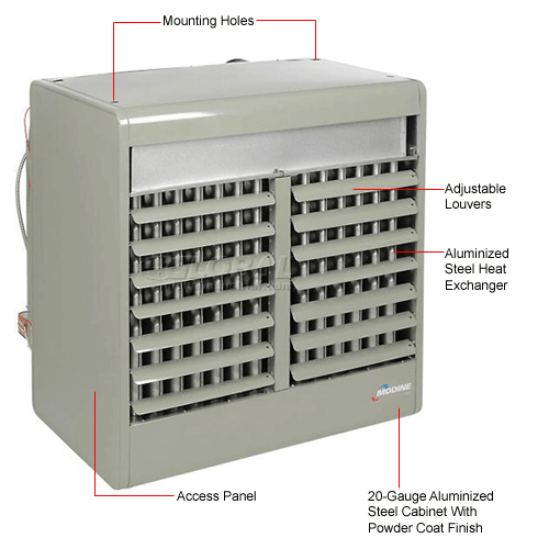 Modine HighEfficiency II™ 400000 BTU Gas Fired Unit Heater PDP Series