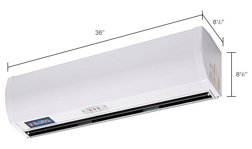 Air Curtain 36" W With Remote Control