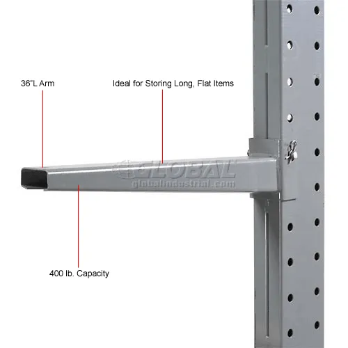 Global Industrial™ Single Sided Cantilever Rack Starter, 72