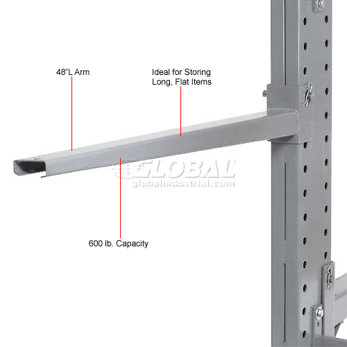 Global Industrial™ Single Sided Cantilever Rack Starter, 72