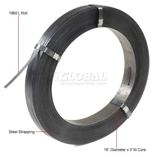 Global Industrial™ Steel Strapping 3/4