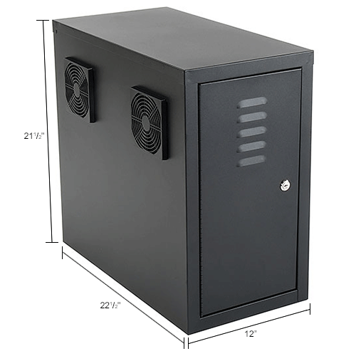 Global Industrial™ Computer CPU Side with Front/Rear Doors and