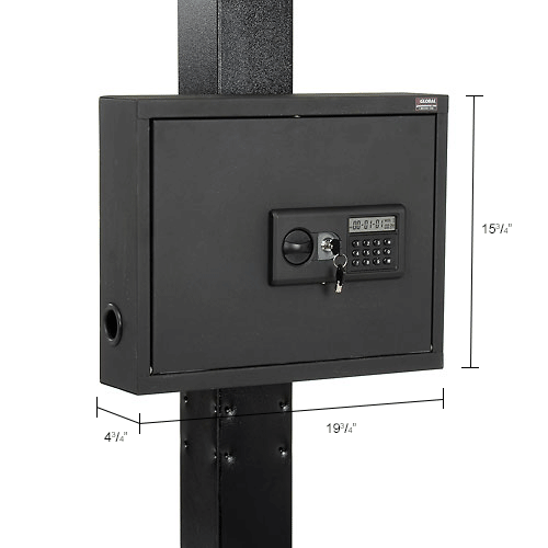 Global Industrial™ Wall-Mount Laptop Security Cabinet, 19-3/4