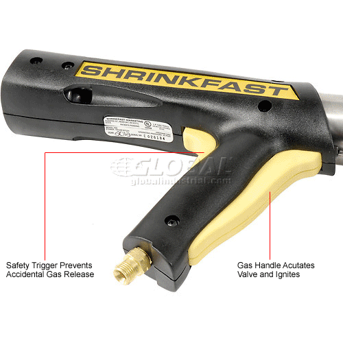 Shrinkfast Heat Gun w/ Safety Cage Assembly, Safety Trigger & Storage Case