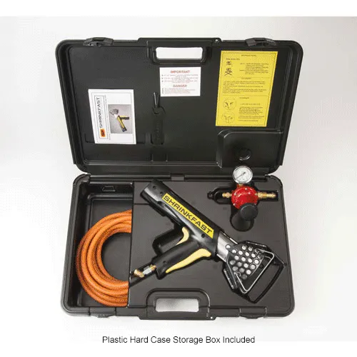 Shrinkfast Heat Gun w/ Safety Cage Assembly, Safety Trigger & Storage Case