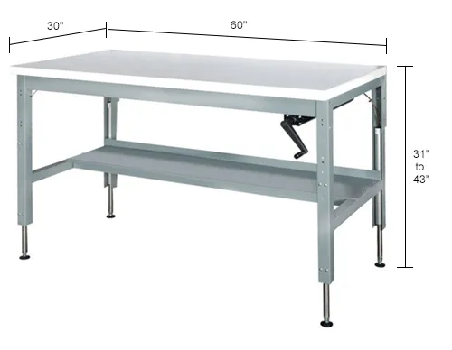 Parent Standard Workbench W/ C Channel Leg, Laminate Square