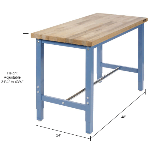 square workbench table