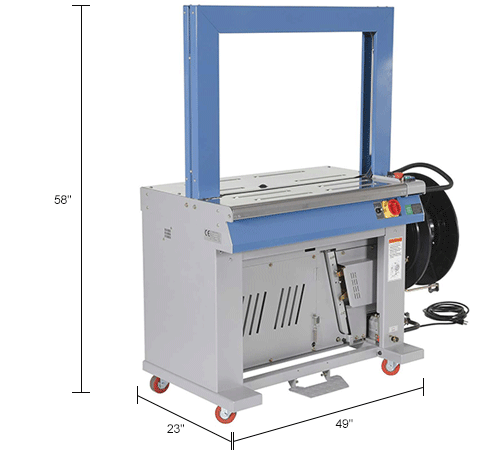 High Speed Auto Feed Polypropylene Strapping Machine
																			