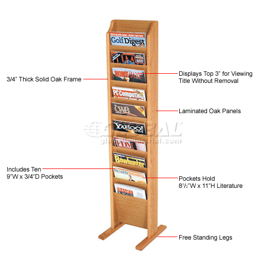 NINE - Inline Floor standing shelf