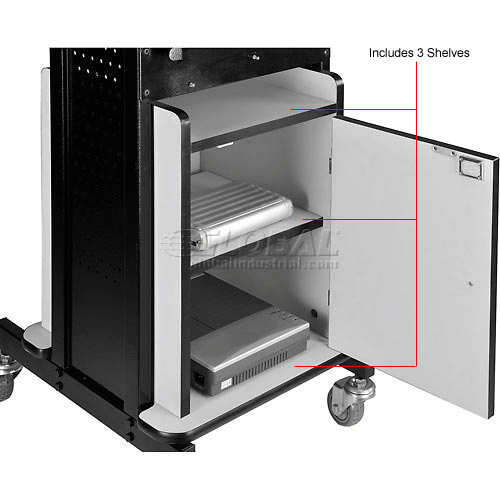 Projector Cart With Locking Cabinet