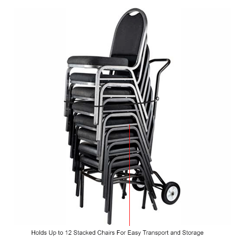 Chair Table Carts Universal Dolly For Includes A Conveniently Hooked On Black Bungee Cord To Secure The Chairs When Stacked Dolly