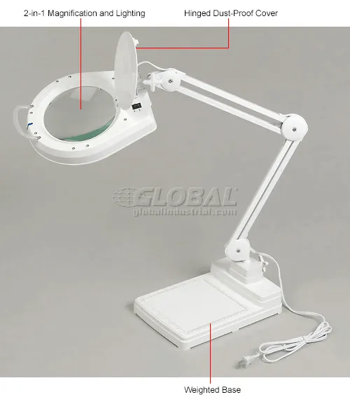 Bright White 5” Desktop Magnifying Glass With Light Environmentally Friendly