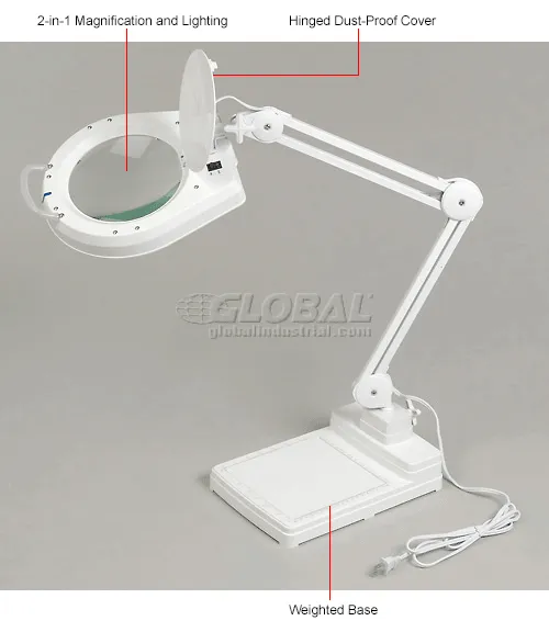 2-in-1 magnifying glass lamp with stand