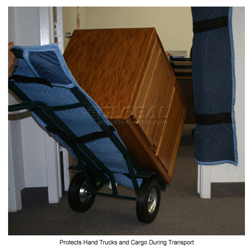 American Moving Supplies Padded Blue Quilted Fabric Hand Truck Cover