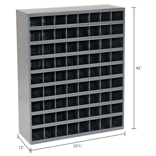 Durham Steel Storage Parts Bin 36395 Open Front 72 Compartments