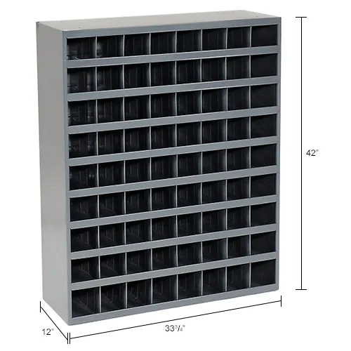 Durham Mfg.® Steel Storage Parts Bin Cabinet Open Front, 72