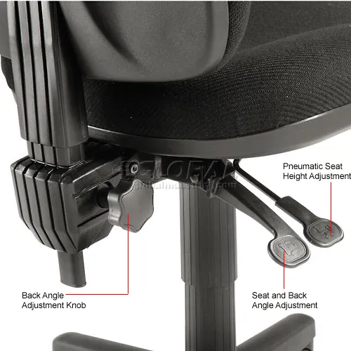 Knob on bottom discount of office chair