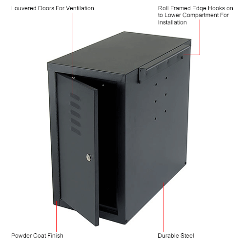 Computer CPU Cabinet Side Car - Black