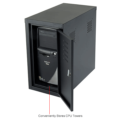 Computer CPU Cabinet Side Car - Black