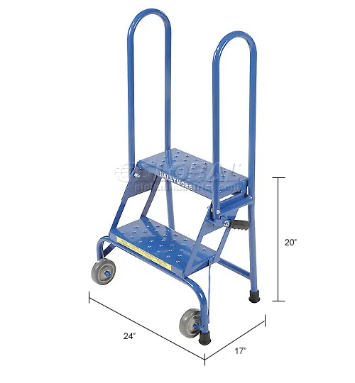 2 Step Lock-N-Stock Folding Ladder - LS2247