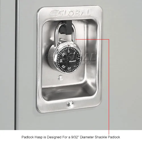 Global Industrial™ Infinity® 1-Tier 3 Door Locker, 54