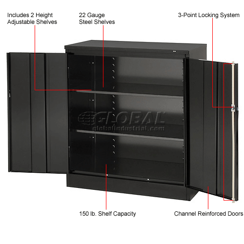 Counter High Metal Storage Cabinet