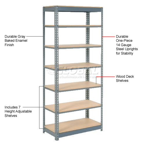 Shelving Boltless Heavy Duty 36w X Shelf Capacity Lbs300