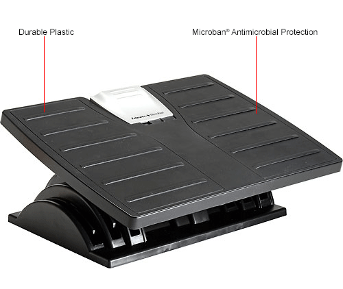 Fellowes&#174; Office Suites Adjustable Footrest With Microban&#174; Protection
																			