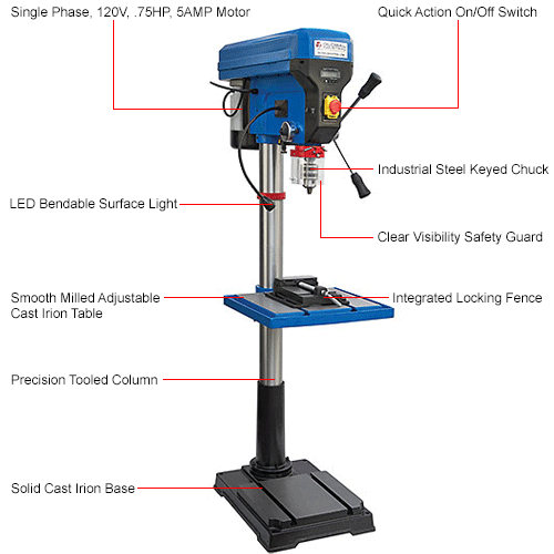 20\u0026quot; Floor Standing Drill Press 
