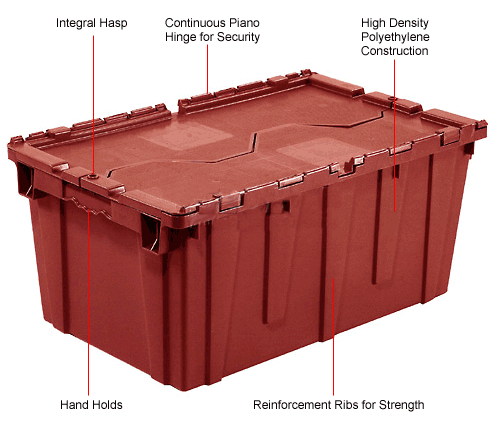 red storage tote